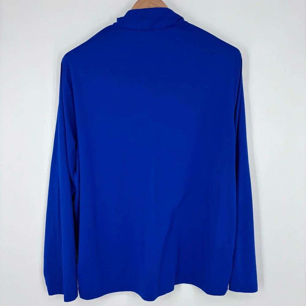 Polo Ralph Lauren Performance 1/4 Zip Pullover Mens XXL Blue Long Sleeve Preppy